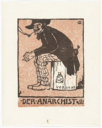 Emil Orlik. The Anarchist (Der Anarchist) from Small Woodcuts (Kleine Holzschnitte). 1920 (prints executed 1896-1899)