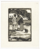 Emil Orlik. On the Way (Unterwegs) from Small Woodcuts (Kleine Holzschnitte). 1920 (prints executed 1896-1899)