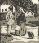 Emil Orlik. On the Way (Unterwegs) from Small Woodcuts (Kleine Holzschnitte). 1920 (prints executed 1896-1899)
