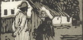 Emil Orlik. On the Way (Unterwegs) from Small Woodcuts (Kleine Holzschnitte). 1920 (prints executed 1896-1899)