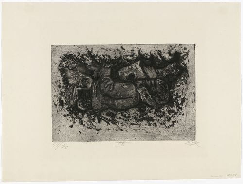 Otto Dix. Found While Digging a Trench (Auberive) [Gefunden beim Grabendurchstich (Auberive)] from The War (Der Krieg). (1924)
