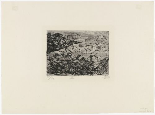 Otto Dix. Buried Alive (January 1916, Champagne) [Verschüttete (Januar 1916, Champagne)]  from The War (Der Krieg). (1924)