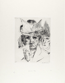 Max Beckmann. Weeping Woman (Weinende Frau). (1914, published 1918)