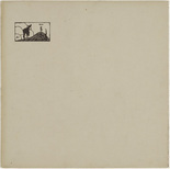 Vasily Kandinsky. Back cover (Hills, Trees, Clouds and Figure) from Xylographs (Xylographies). 1909 (executed 1907)