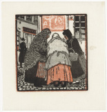 Emil Orlik. Gossiping Women (Klatschweiber) from Small Woodcuts (Kleine Holzschnitte). 1920 (prints executed 1896-1899)