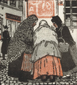 Emil Orlik. Gossiping Women (Klatschweiber) from Small Woodcuts (Kleine Holzschnitte). 1920 (prints executed 1896-1899)