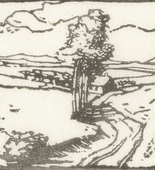 Emil Orlik. Landscape I (Landschaft I) from Small Woodcuts (Kleine Holzschnitte). 1920 (prints executed 1896-1899)