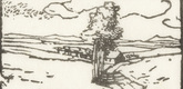 Emil Orlik. Landscape I (Landschaft I) from Small Woodcuts (Kleine Holzschnitte). 1920 (prints executed 1896-1899)