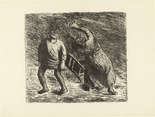 Ernst Barlach. The Invisible 2 (Das Unsichtbare 2) from The Dead Day (Der Tote Tag). 1910-11, published 1912
