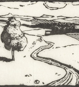 Emil Orlik. Landscape II (Landschaft II) from Small Woodcuts (Kleine Holzschnitte). 1920 (prints executed 1896-1899)