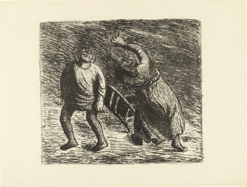 Ernst Barlach. The Invisible 2 (Das Unsichtbare 2) from The Dead Day (Der Tote Tag). 1910-11, published 1912