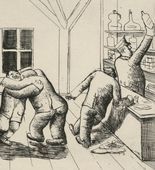 Otto Dix. Canteen in Haplincourt (Kantine in Haplincourt) from The War (Der Krieg). (1924)