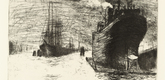 Emil Nolde. Hamburg, Reiherstiegdock. (1910)