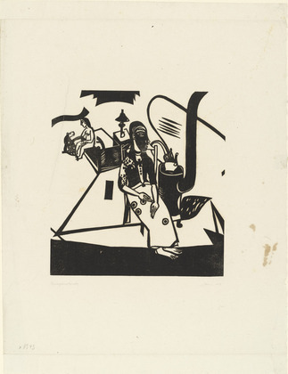 Heinrich Campendonk. Interior (Woman by the Oven) [Interieur (Frau am Ofen)]. (1918), dated 1919