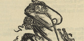 Ernst Barlach. The Whip (Die Peitsche) (in-text plate, page 18) from Der Kopf (The Head). 1919