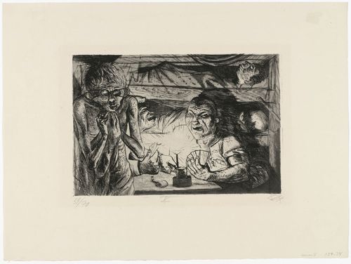 Otto Dix. Foxhole (Unterstand) from The War (Der Krieg). (1924)