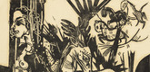 Heinrich Campendonk. Seated Girl with Stag (Sitzendes Mädchen mit Hirsch). (1916)