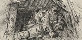 Otto Dix. Relay Post (Autumn Battle in Champagne) [Relaisposten, (Herbstschlacht in der Champagne)] from The War (Der Krieg). (1924)