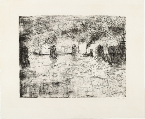 Emil Nolde. Hamburg, Mild Atmosphere (Hamburg, milde Stimmung). (1910)