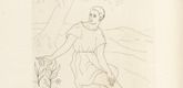 Othon Coubine (or Otakar Kubin). Untitled (plate, folio 16) from Ten Sonnets. 1924