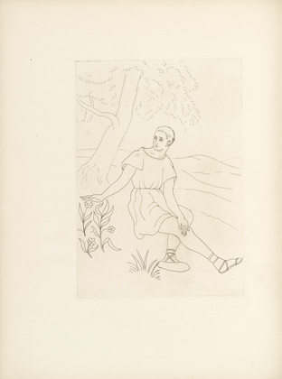 Othon Coubine (or Otakar Kubin). Untitled (plate, folio 16) from Ten Sonnets. 1924