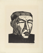 Karl Schmidt-Rottluff. Mother (Mutter)  from the portfolio Ten Woodcuts by Schmidt-Rottluff (Zehn Holzschnitte von Schmidt-Rottluff). (1916), published 1919