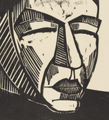Karl Schmidt-Rottluff. Mother (Mutter)  from the portfolio Ten Woodcuts by Schmidt-Rottluff (Zehn Holzschnitte von Schmidt-Rottluff). (1916), published 1919