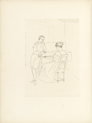 Othon Coubine (or Otakar Kubin). Untitled (plate, folio 20) from Ten Sonnets. 1924