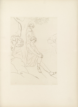 Othon Coubine (or Otakar Kubin). Untitled (plate, folio 23) from Ten Sonnets. 1924