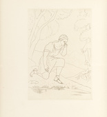 Othon Coubine (or Otakar Kubin). Untitled (plate, folio 24) from Ten Sonnets. 1924