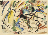 Vasily Kandinsky. Study for Painting with White Form (Entwurf zu Bild mit weisser Form). 1913