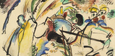 Vasily Kandinsky. Study for Painting with White Form (Entwurf zu Bild mit weisser Form). 1913