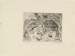 Max Beckmann. Theater for the portfolio Faces (Gesichter). 1916 (published 1919)