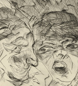 Max Beckmann. Theater for the portfolio Faces (Gesichter). 1916 (published 1919)