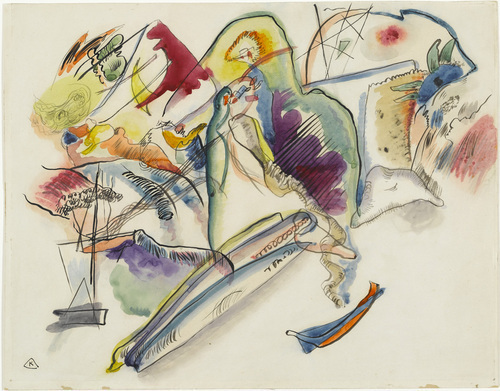 Vasily Kandinsky. Watercolor No. 13 (Aquarell No. 13). (1913)