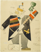 George Grosz. Methusalem. Costume design for the play Methusalem. (1922)