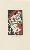Erich Heckel. Woman (Frau) from the third Ganymed-Portfolio (dritten Ganymed-Mappe). 1913 (published 1924)