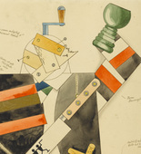 George Grosz. Methusalem. Costume design for the play Methusalem. (1922)