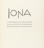 Gerhard Marcks. Title page from Jonah (Jona). (1950)