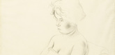 George Grosz. Seated Girl (Sitzendes Mädchen). (1927)