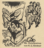 Ernst Ludwig Kirchner. Title page (Titelblatt) from Neben der Heerstrasse (Off the Main Road). 1923