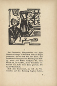 Ernst Ludwig Kirchner. Briggel: The Brothers (Der Briggel: Die Brüder) (headpiece, page 9) from Neben der Heerstrasse (Off the Main Road). 1923