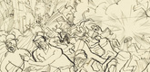 George Grosz. Air Attack (Fliegerbombe). 1915