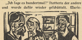 Ernst Ludwig Kirchner. Briggel: Albrecht, Peter and Marie Luise (Der Briggel: Albrecht, Peter und Marie Luise) (in-text plate, page 37) from Neben der Heerstrasse (Off the Main Road). 1923