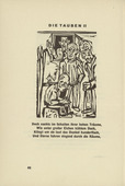 Ernst Ludwig Kirchner. The Deaf II (Die Tauben II) (headpiece, page 46) from Umbra vitae (Shadow of Life). 1924