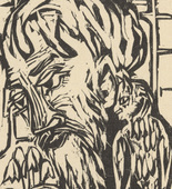 Ernst Ludwig Kirchner. Briggel: Briggel (Der Briggel: Briggel) (in-text plate, page 62) from Neben der Heerstrasse (Off the Main Road). 1923