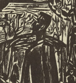 Ernst Ludwig Kirchner. My Soul (Meine Seele) (headpiece, page 52) from Umbra vitae (Shadow of Life). 1924