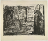 Käthe Kollwitz. The Homecoming (Die Heimkehr) [Poster for the Groß Berliner Arbeitsgemeinschaft für alkoholfreie Jugenderziehung (Working Committee of Greater Berlin for the Alcohol-Free Upbringing of Youth)]. (c. 1927)