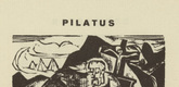 Ernst Ludwig Kirchner. Pilate (Pilatus) (headpiece, page 57) from Umbra vitae (Shadow of Life). 1924