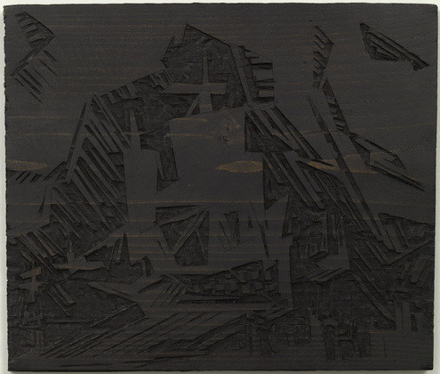 Lyonel Feininger. Woodblock for The Departure (Die Ausfahrt). 1919